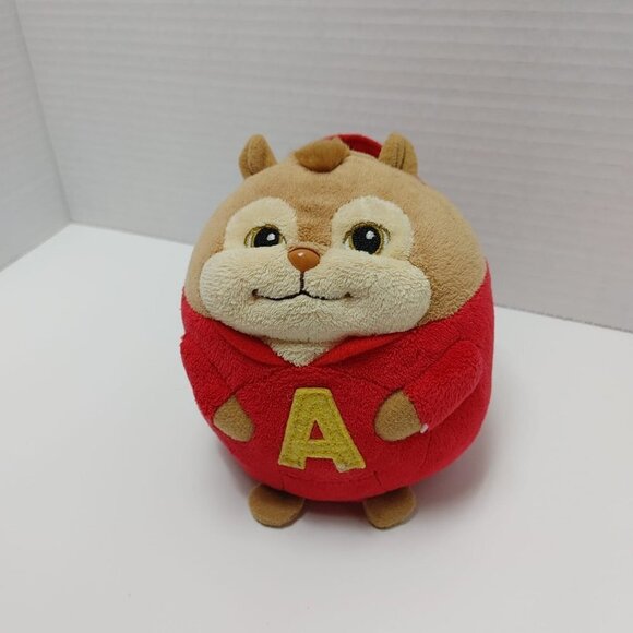 Ty Beanie Baby Ballz Alvin And The Chipmunks Toy The Squeakquel Movie Stuffed 5" - Picture 6 of 7